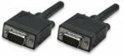 Cable VGA - , 1.50 m, VGA (D-Sub), VGA (D-Sub), Macho/Macho, Negro